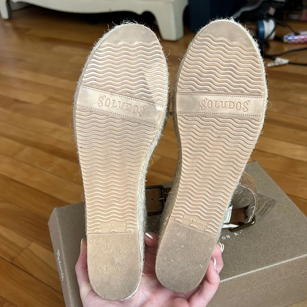 Palma Suede Espadrille Platform Sandals | Size 8 | New! - Picture 3 of 8